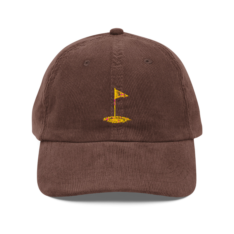 Vintage corduroy flag cap
