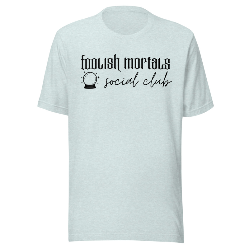 Haunted Social Club Tee – 3XL, Heather Prism Ice Blue