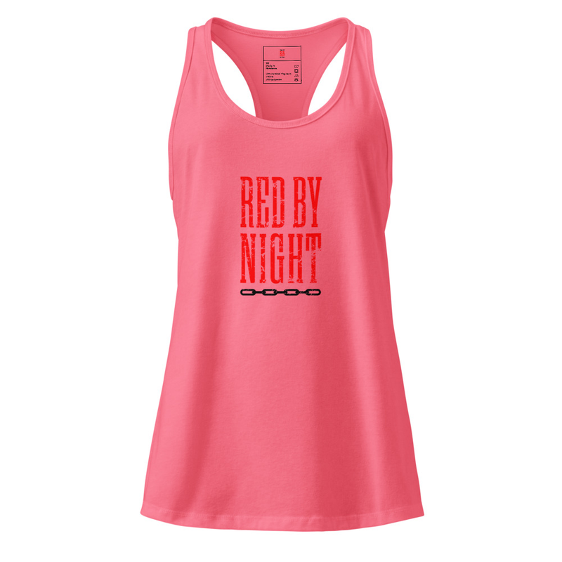 Official Red By Night Women’s fitted racerback tank top