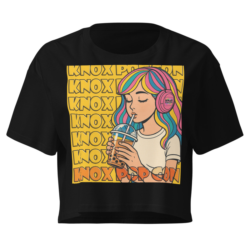 Knox Pop Con Women’s crop top Design 2