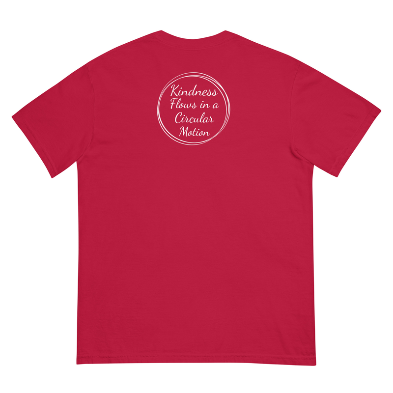 Kindness Flows Back Print Unisex heavyweight tee