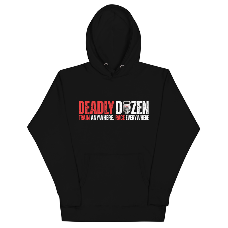 Premium-hoodie, Swart