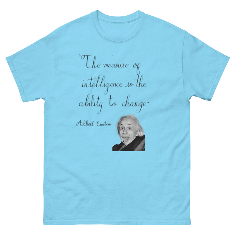 Albert Einstein - "The measure of intelligence is the ability to change." – S, Sky