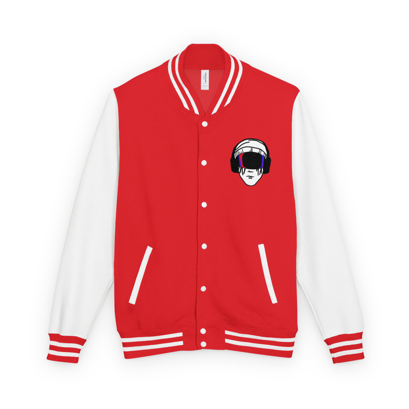 Heavyweight letterman jacket
