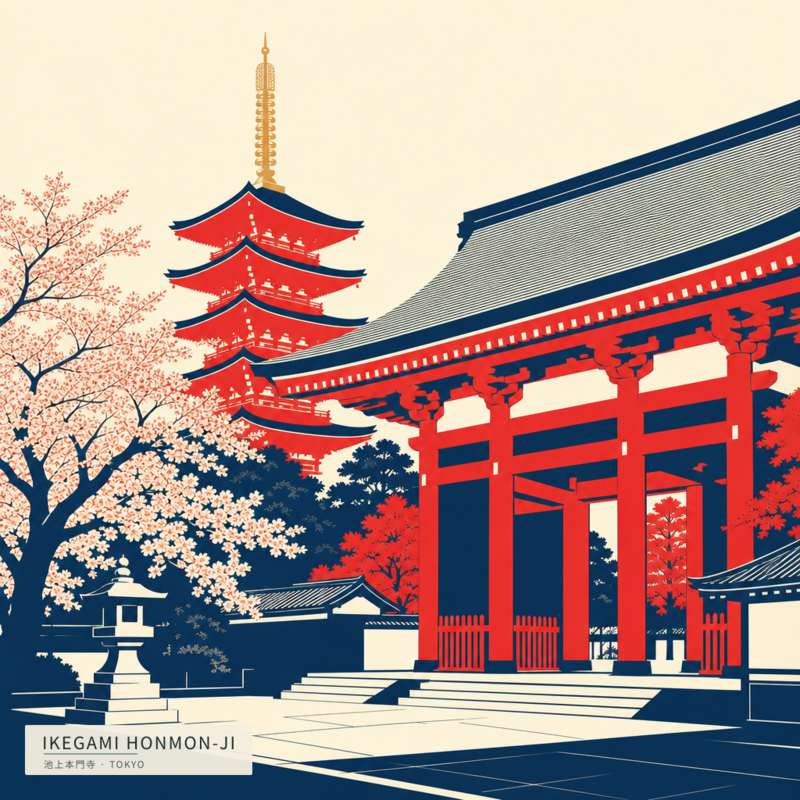 Ikegami Honmon-ji(池上本門寺)のアートワーク