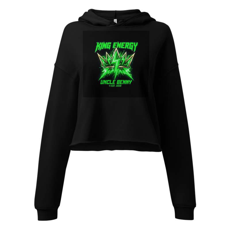 Uncle Benny ® Cropped Crown Hoodie Neon Green EST. 2020