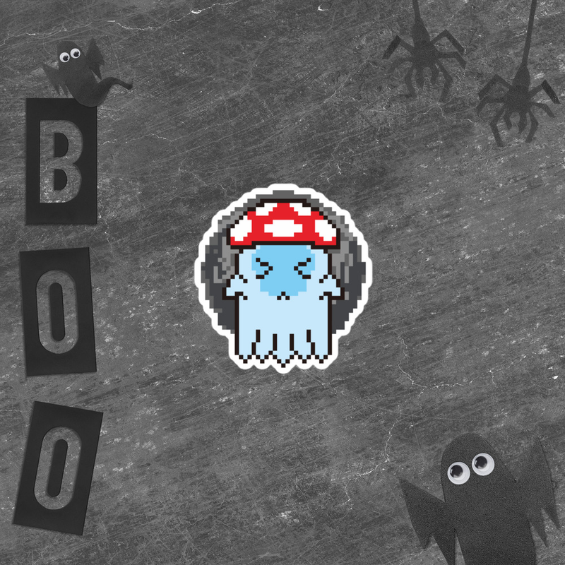 Sad Ghost Sticker