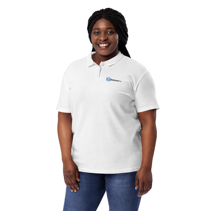 BizStackPro Women’s pique polo shirt
