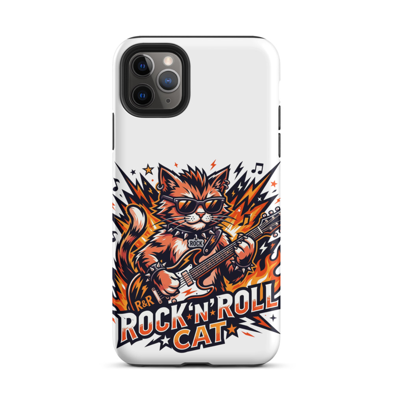Tough Case for iPhone®: Rock N Roll Cat – iPhone 11 Pro Max, Matte