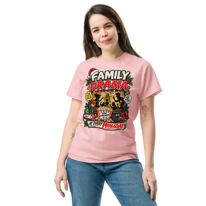 Family Drama - Unisex classic tee – S, Light Pink