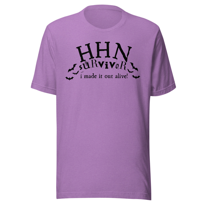 Horror Survivor Tee – S, Heather Team Purple