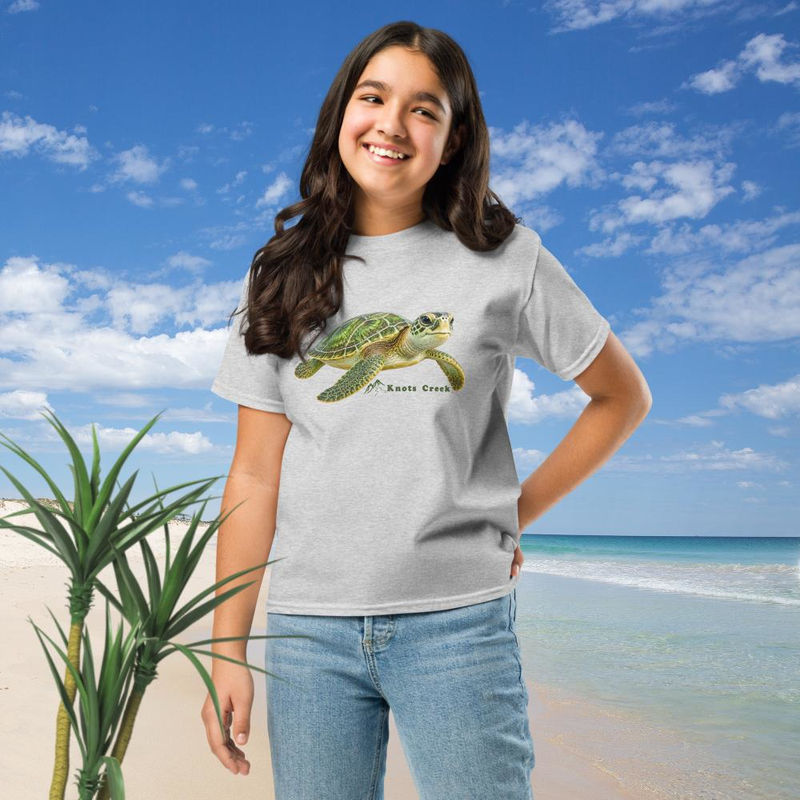 Youth Turtle Tee - Cotton – XL, Sport Grey