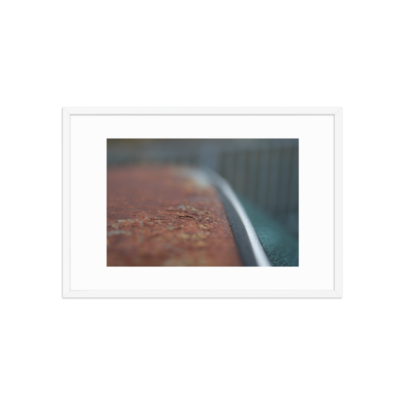 Patina Porsche 912 - Rusty Roof - "In Rust I Trust" - Framed Print (in) – 20″×30″, White