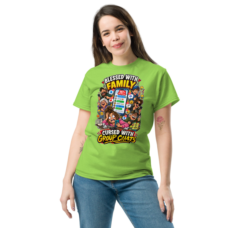 Group Chat - Unisex classic tee – 2XL, Lime