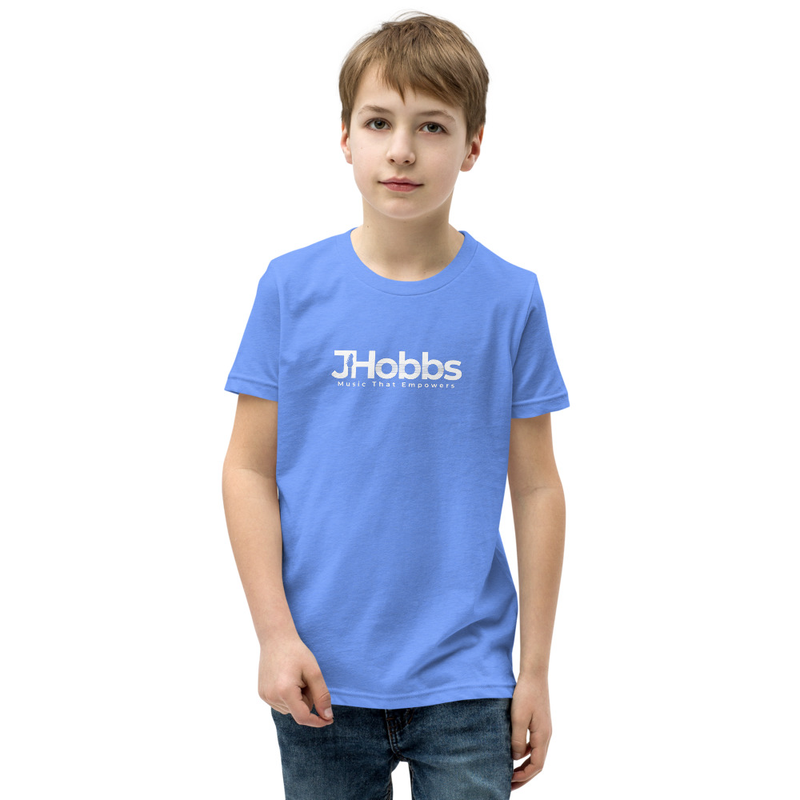 White JHobbs Logo Youth Short Sleeve T-Shirt