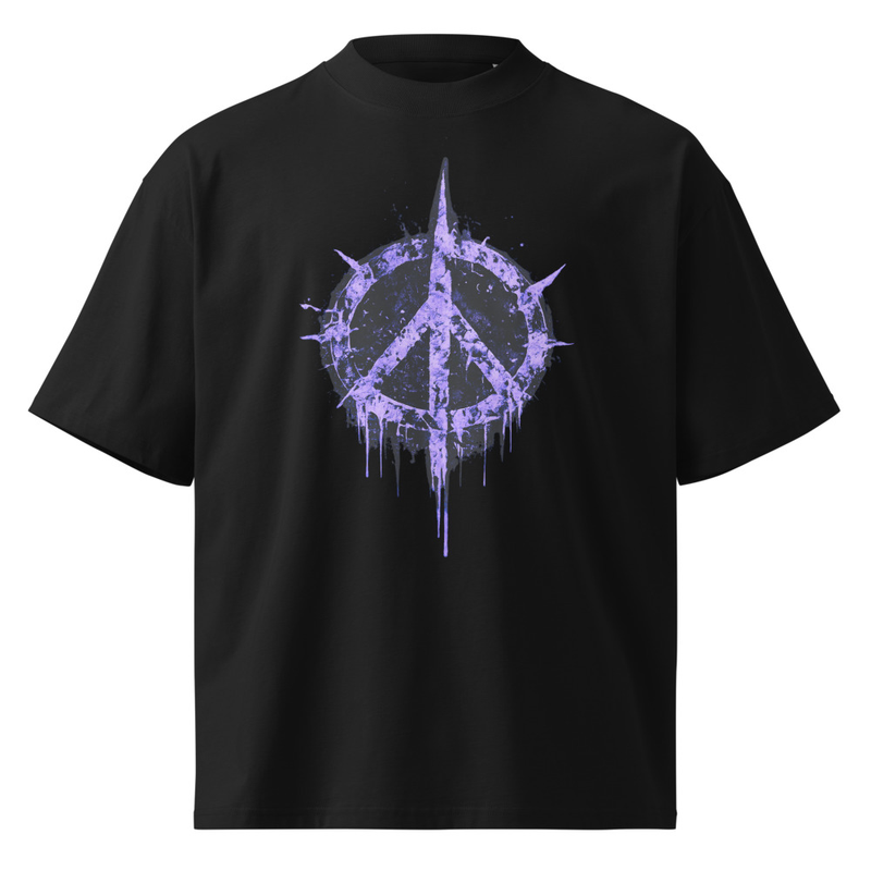 2-sided "The (R)evolution Begins Within" - Purple Peace Symbol