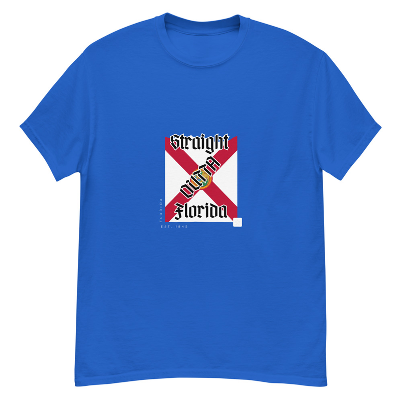 Straight Outta Florida - tee – S, Royal