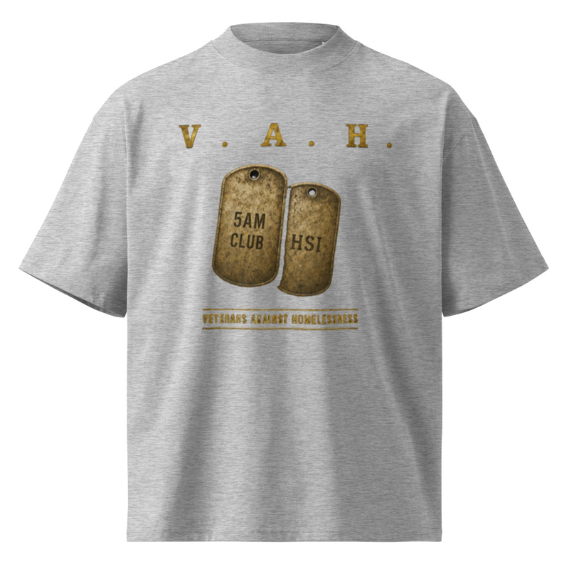 V. A. H. VETERANS AGAINST HOMELESSNESS  – XL, Heather Grey