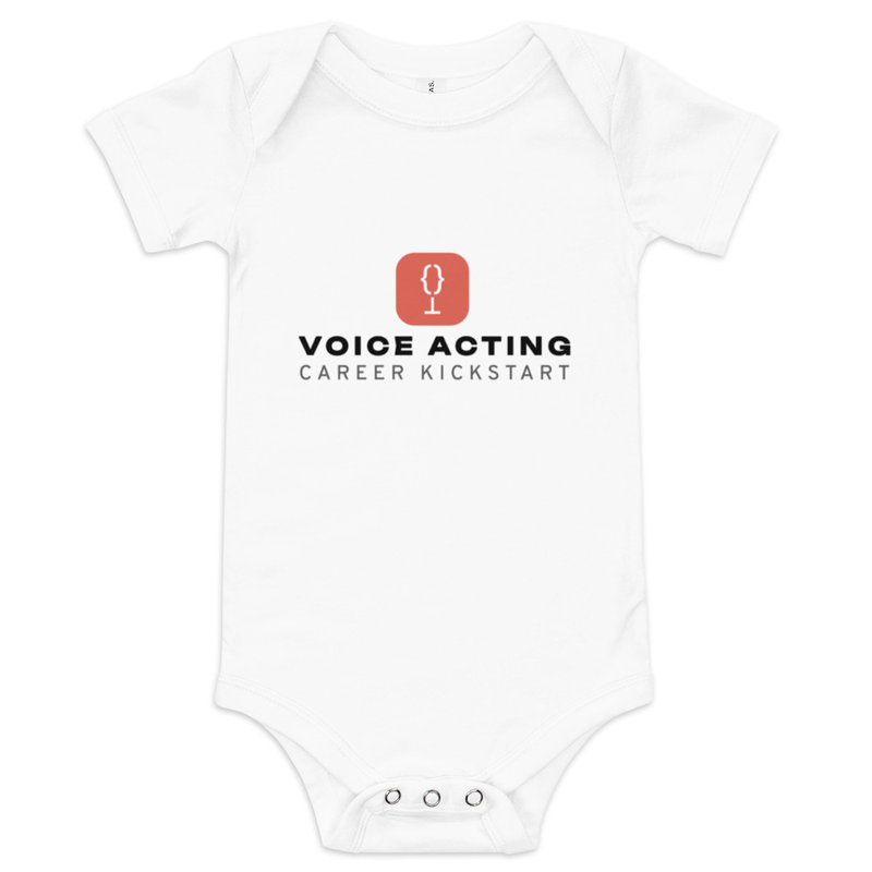 VACK Black Stacked Logo Baby short sleeve one piece – 3-6m, White