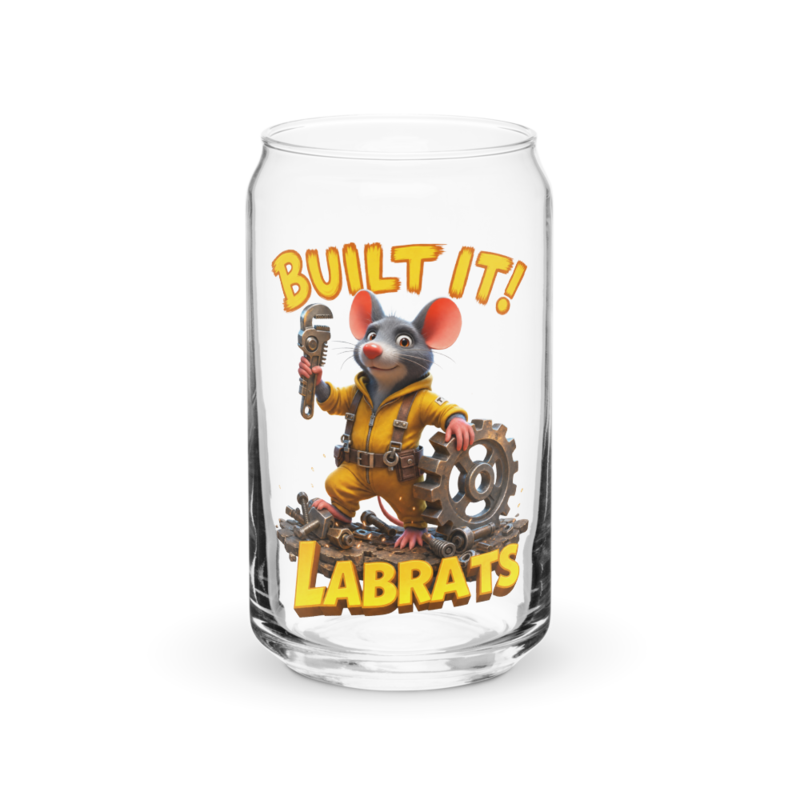 Torque Gearsnout Built It 16oz Can Glass
