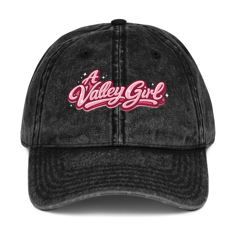 "A Valley Girl" vintage Cotton Twill Cap