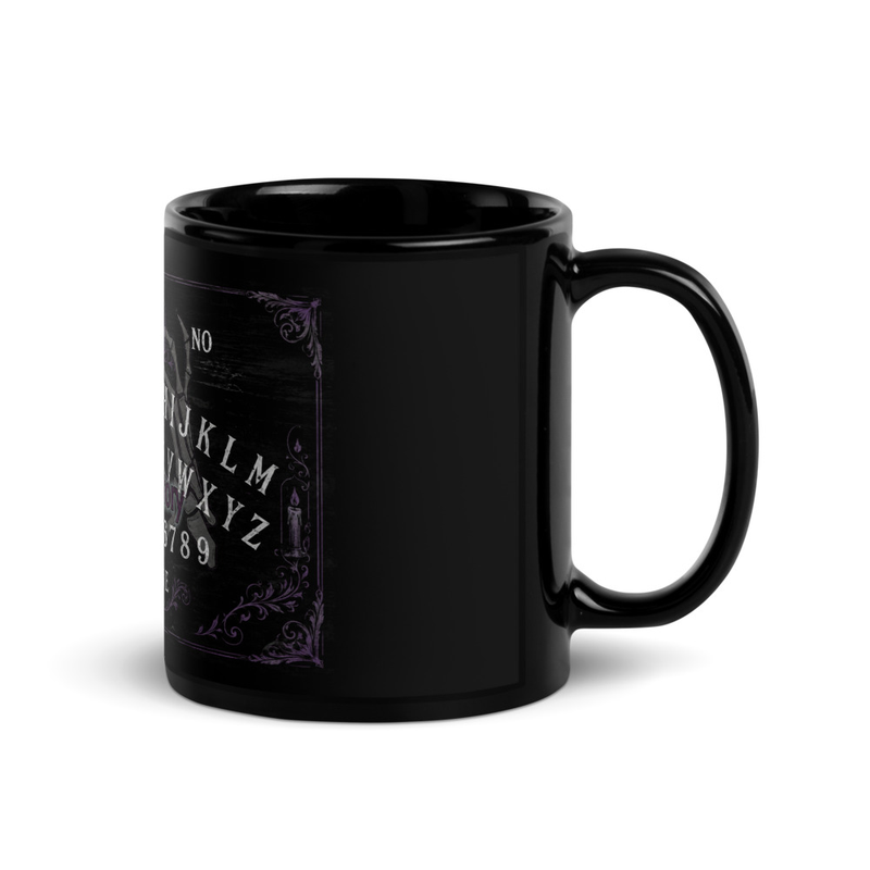 Black Glossy Mug | Spirit Board | Purple 