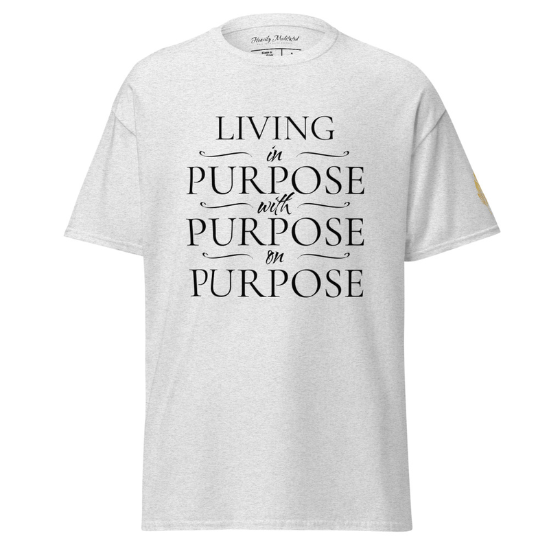 Unisex Soft Tee - in with on Purpose – S, Ash