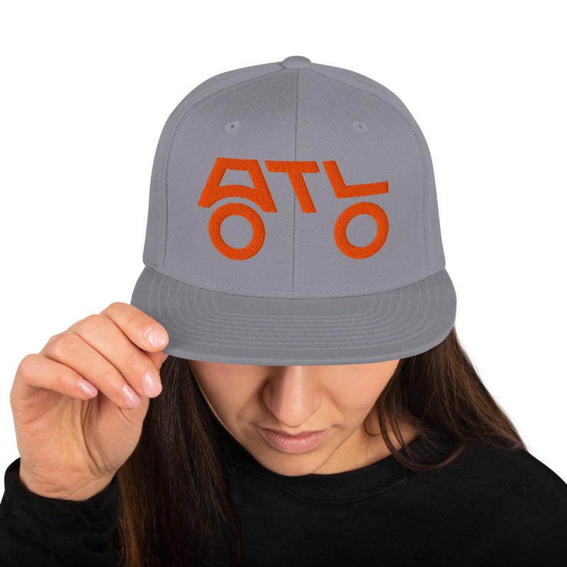 Snapback Hat - ORANGE LOGO – Image 9