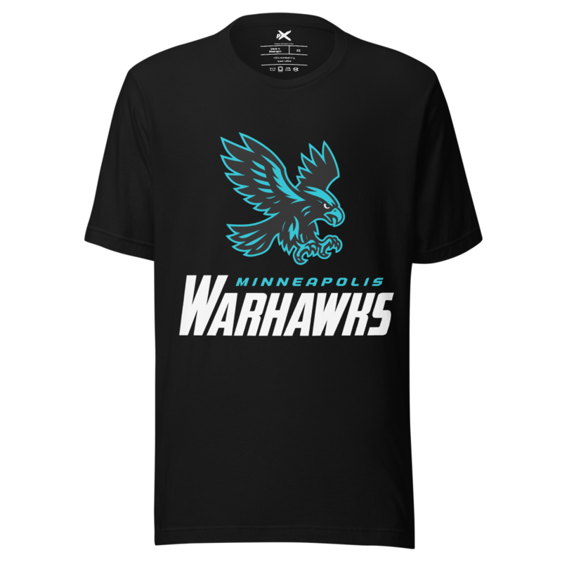 Minneapolis Warhawks - Black Logo Tee