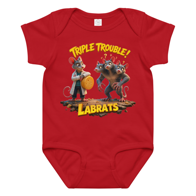 Triple Trouble Baby Grow
