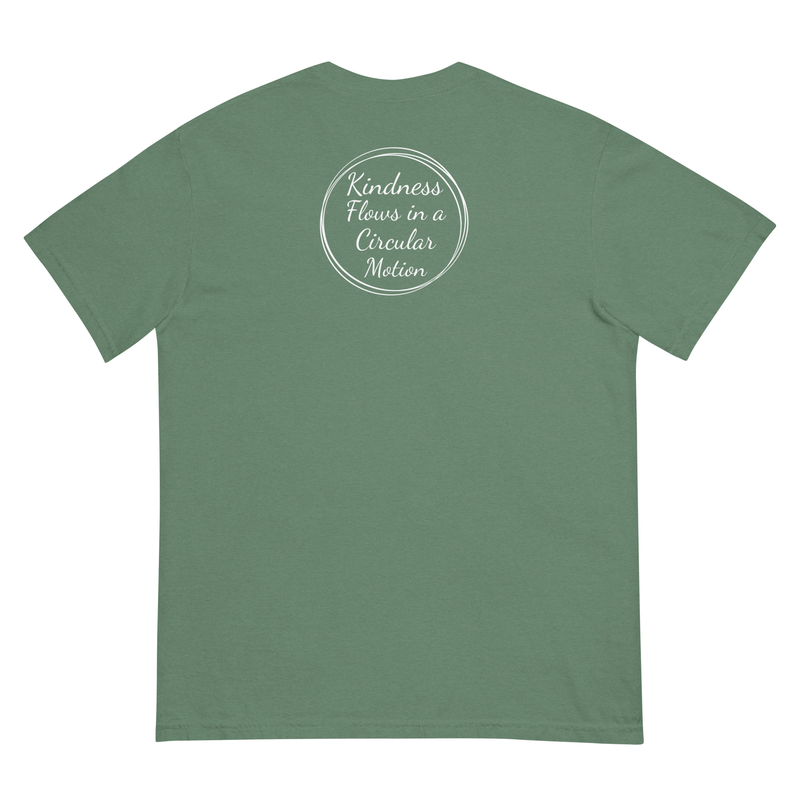 Kindness Flows Back Print Unisex heavyweight tee