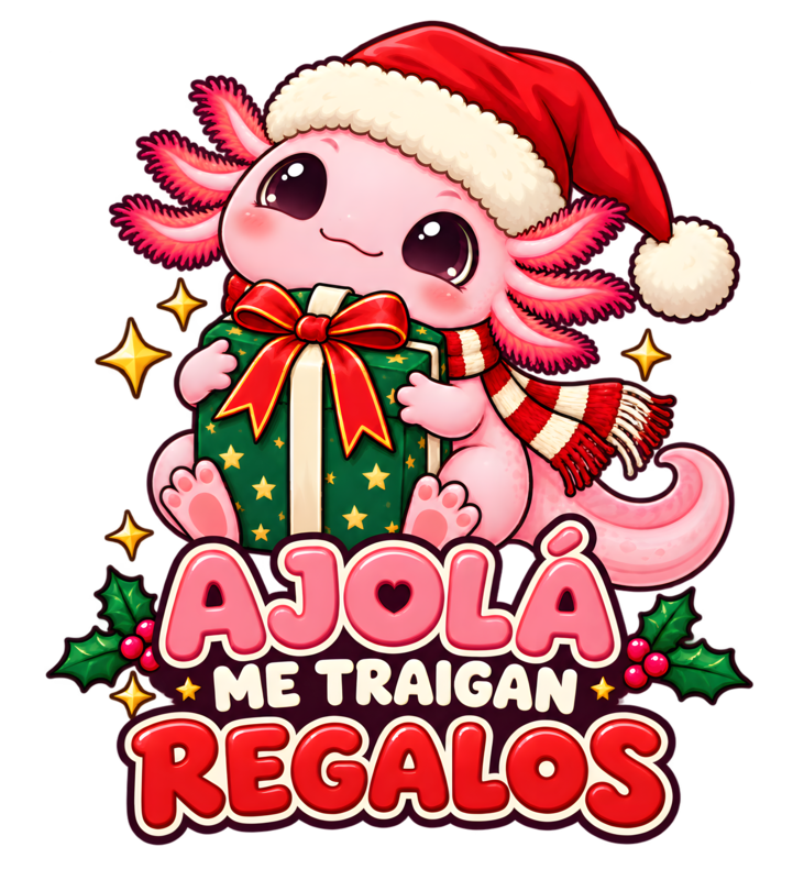 Diseño Ajolote navideño