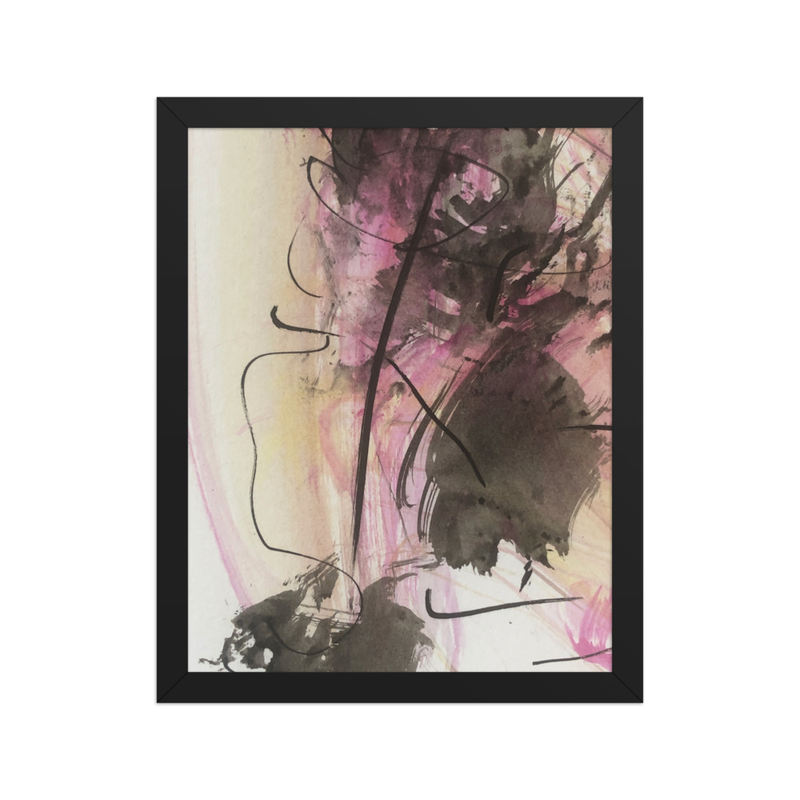 Perceptual Field 0068 – Almost a Figure – Framed Print