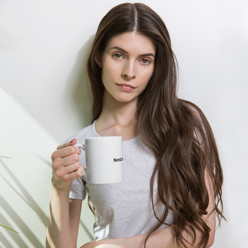 Nxt White glossy mug