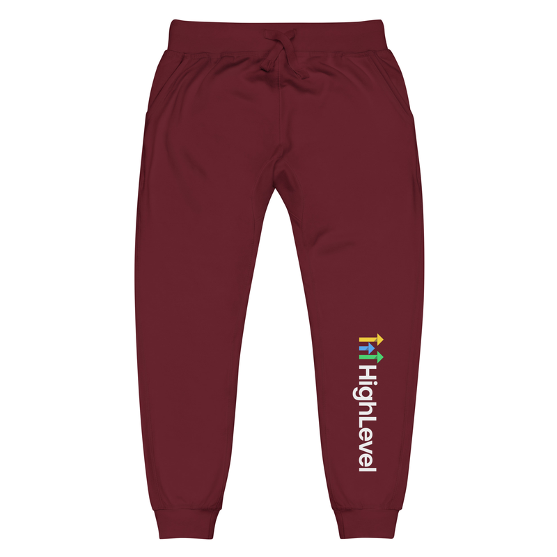 HighLevel Fleece Sweatpants – XL, Maroon