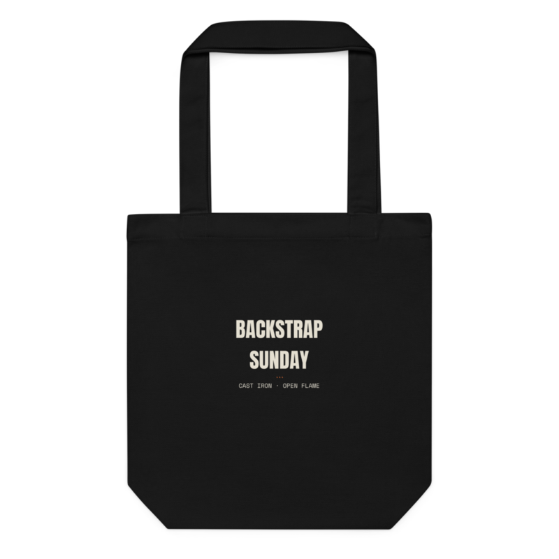 BACKSTRAP SUNDAY Tote mockup