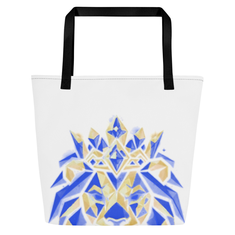 Uncle Benny ® Royal Lion Tote Bag Neon Blue EST. 2020