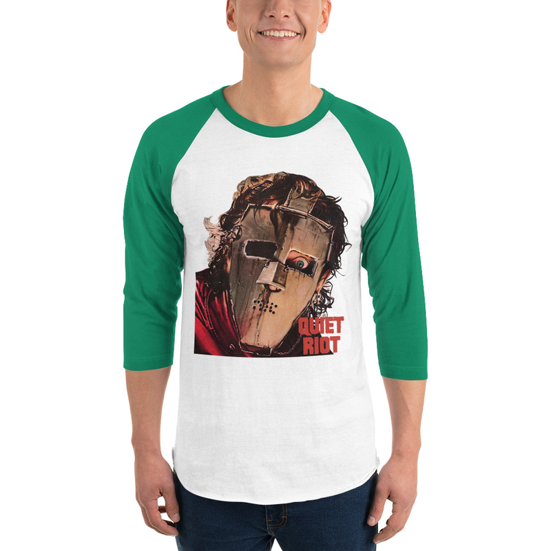 OFFICIAL QUIET RIOT 3/4 sleeve raglan shirt