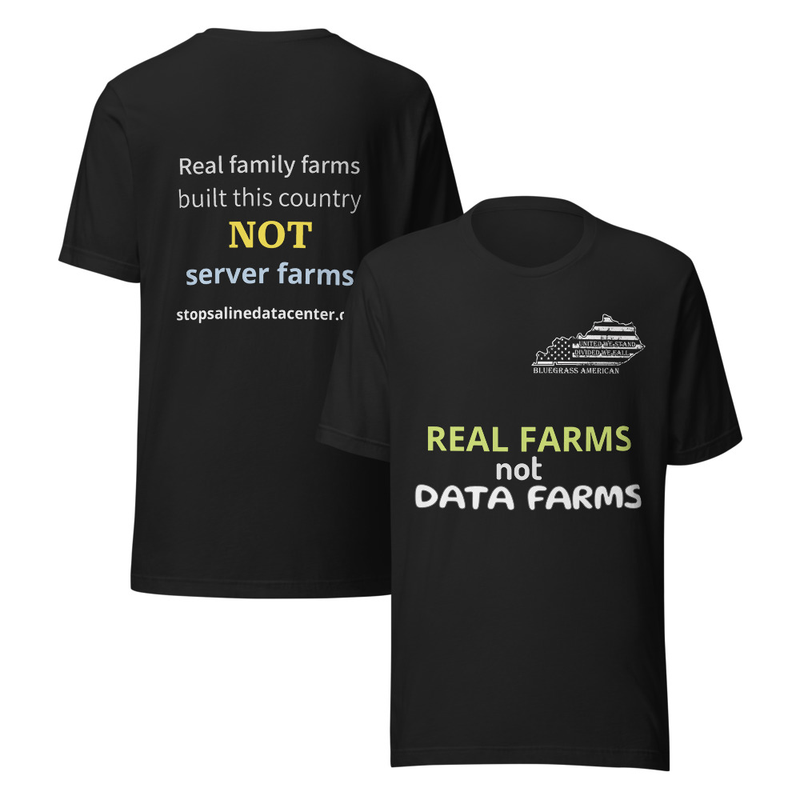 Unisex t-shirt - United we stand for real farms.