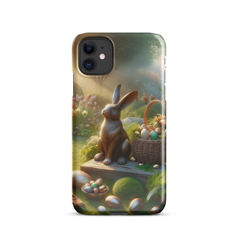 Easter Enchantment – Choco Bunny Garden Phone Case