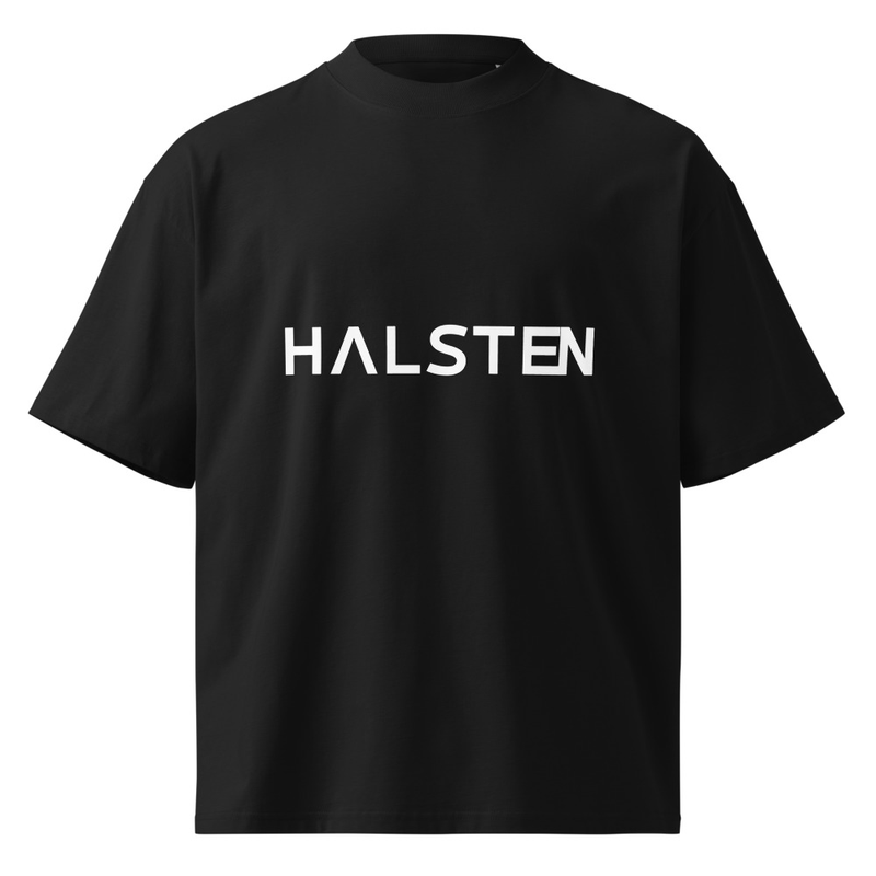 Halsten Unisex organic oversized high neck t-shirt