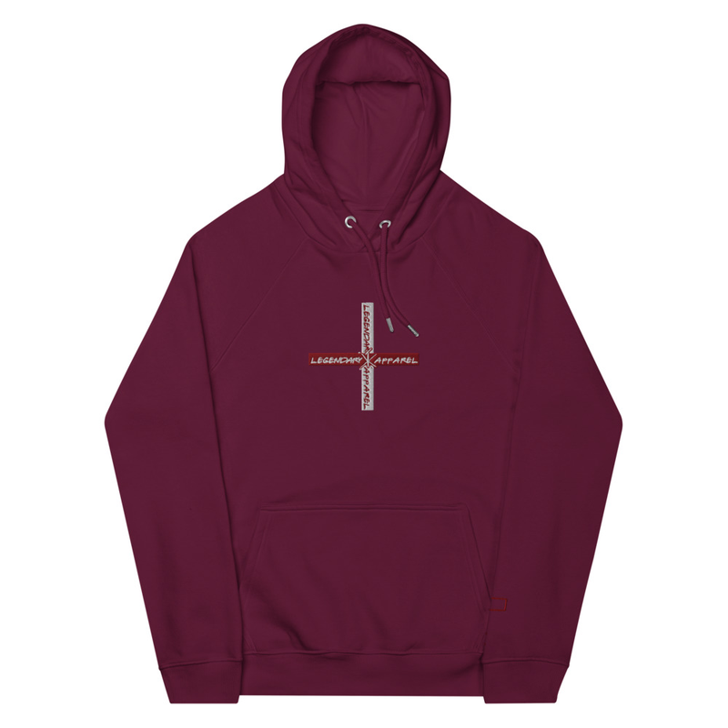 [ cross box logo ] hoodie – XL, Burgundy