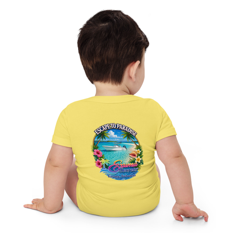 Escape to Paradise Baby short sleeve one piece