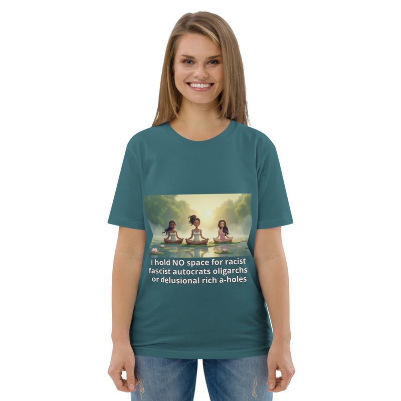 Yoga bamboo-Unisex organic cotton t-shirt back