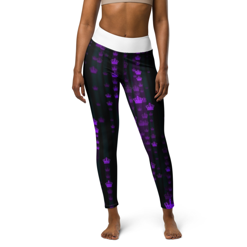 Uncle Benny ® Matrix Crown Yoga Leggings Neon Purple EST. 2020