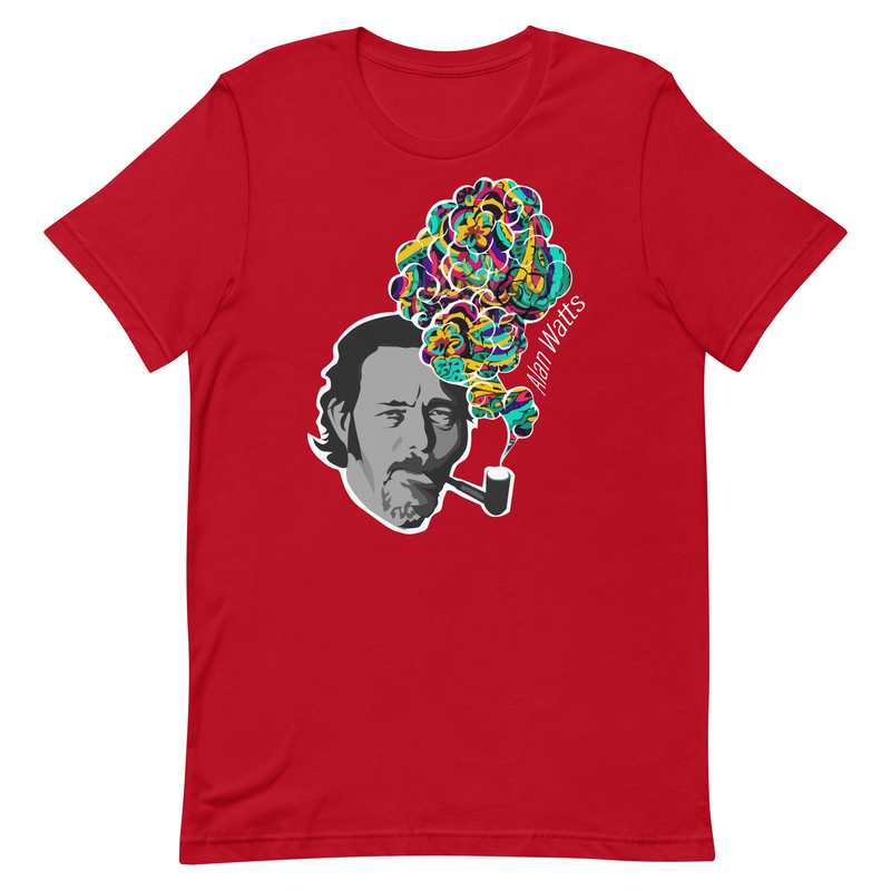 Alan Watts - Colorful Smoke - Zen Buddhism Unisex t-shirt