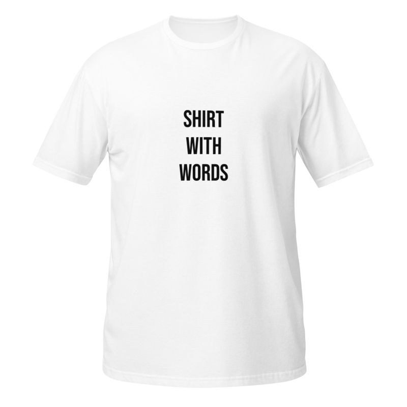 Shirt With Words