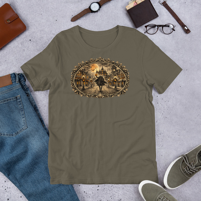 Vintage Headless Horseman Tee – S, Army