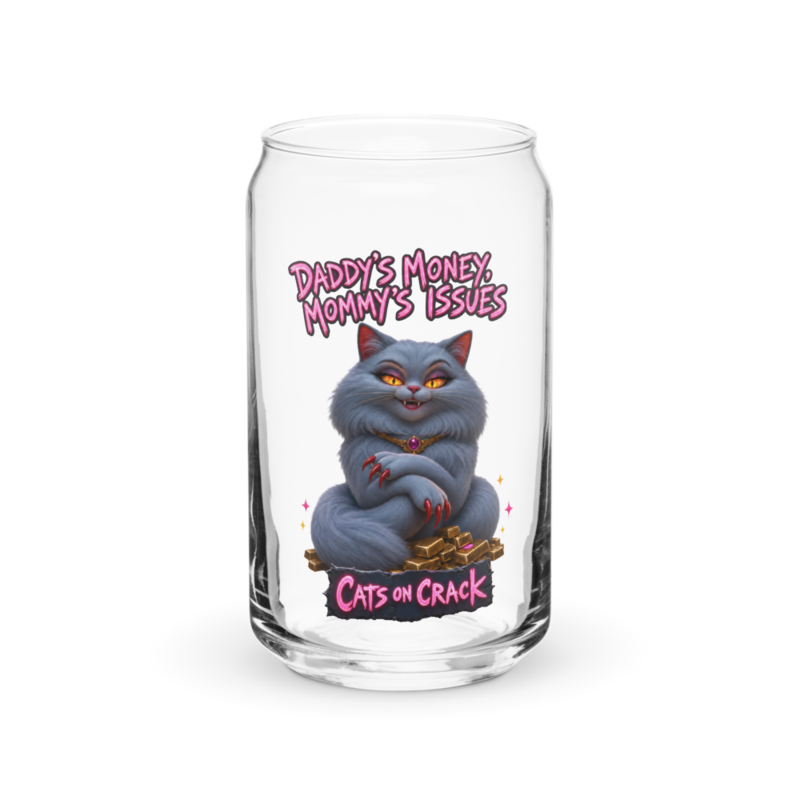 Daddy's Money 16oz Can Glass