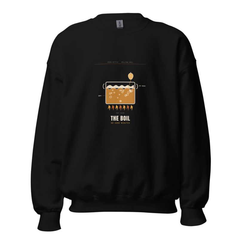 The Boil Crewneck mockup